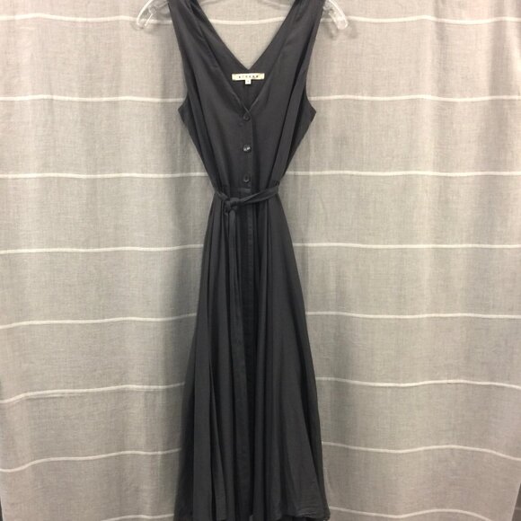 Peasant Boho Midi Dress Gray by Xirena Finley Size Small - Picture 1 of 3